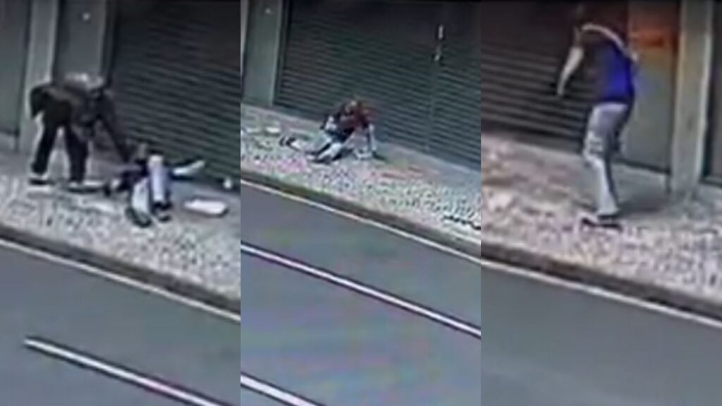 Idoso é preso por atear fogo em homem em situação de rua