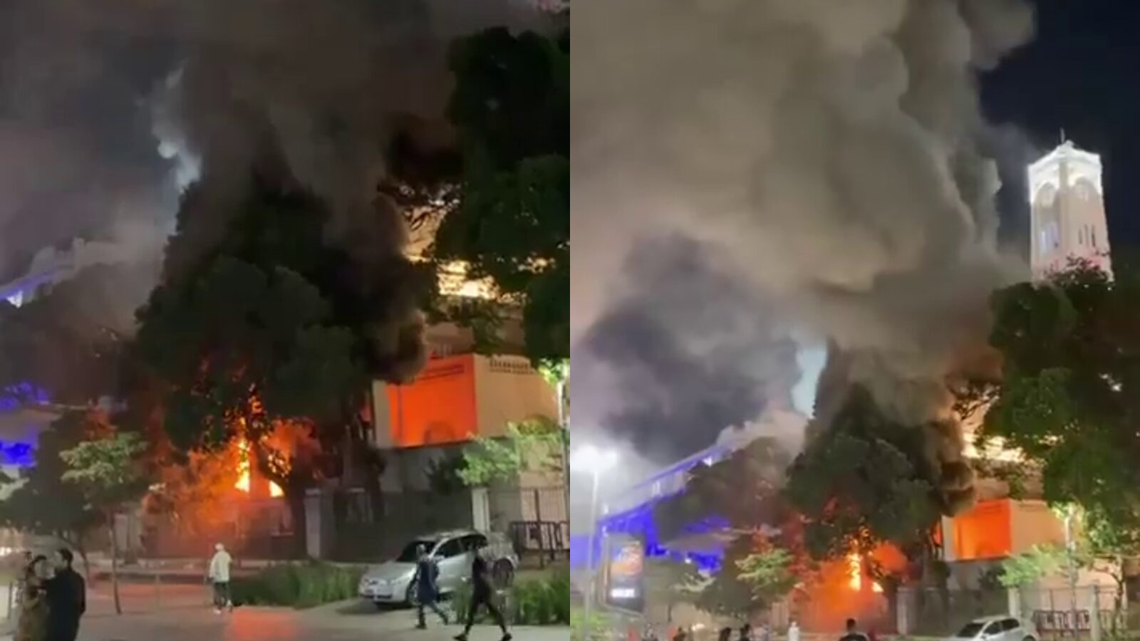 Prédio histórico no Rio de Janeiro é atingido por incêndio devastador