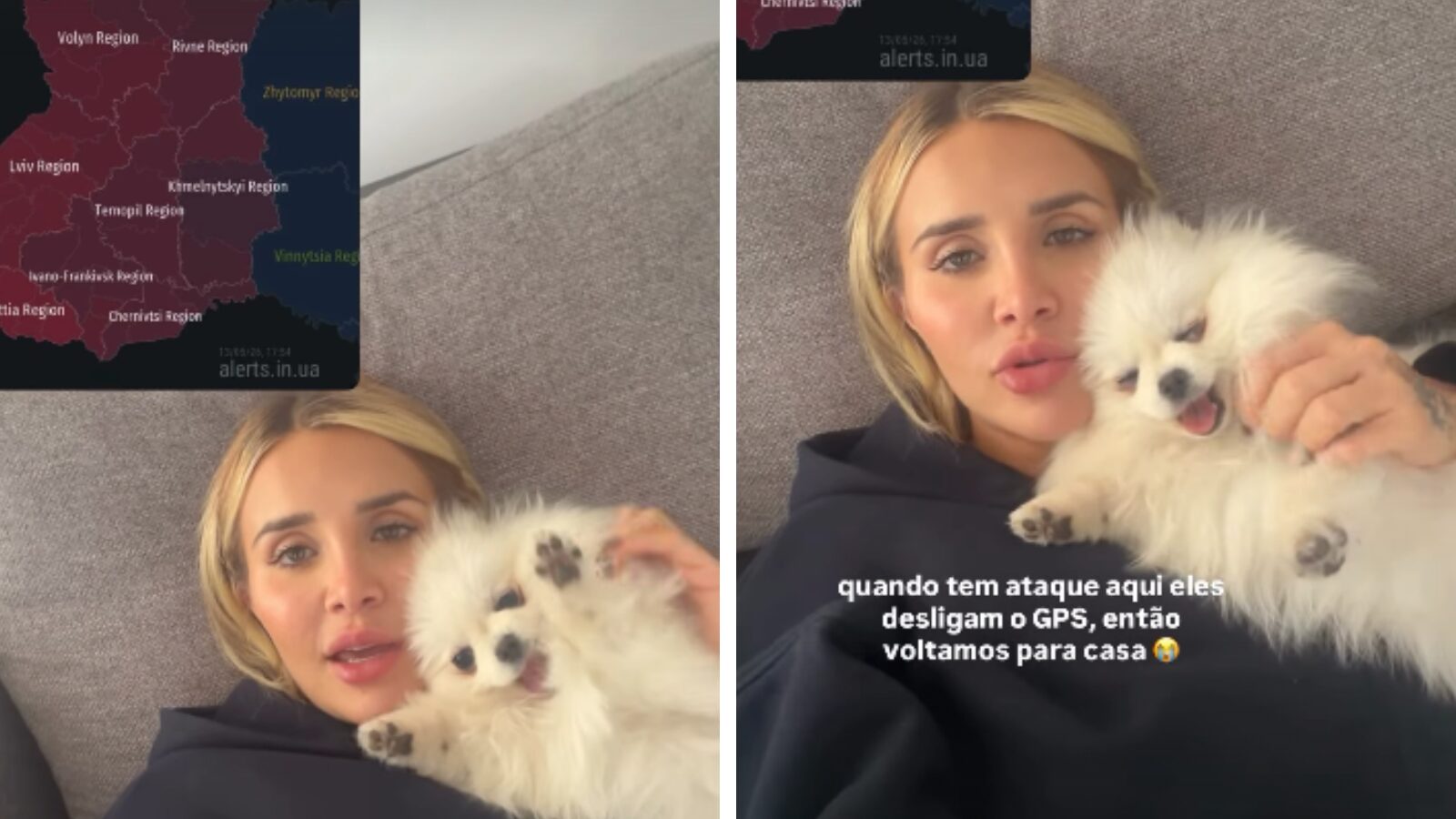 Grávida de Kauã Elias, Bruna Rotta fala sobre a vida na Ucrânia