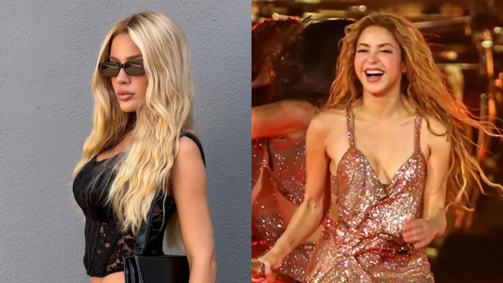 "Idênticas: Karoline Lima é confundida com Shakira no Rio"