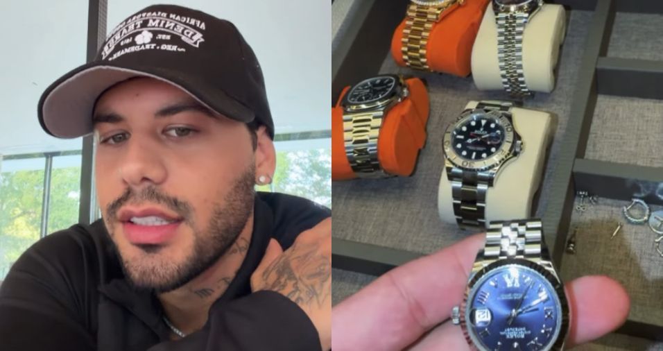 Zé Felipe mostra coleção de relógios de R$ 2,3 mi e mais