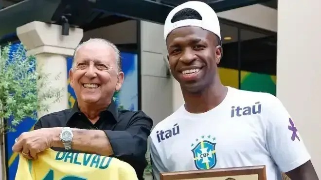 Vini Jr. e Galvão Bueno: Homenagens emocionantes na Copa