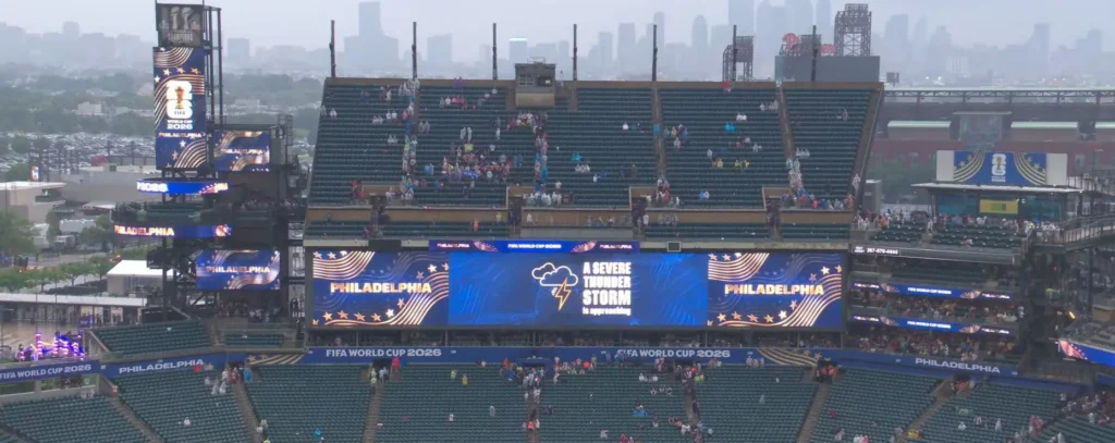 Brasil x Escócia com tempestade: Previsão de chuva durante o jogo