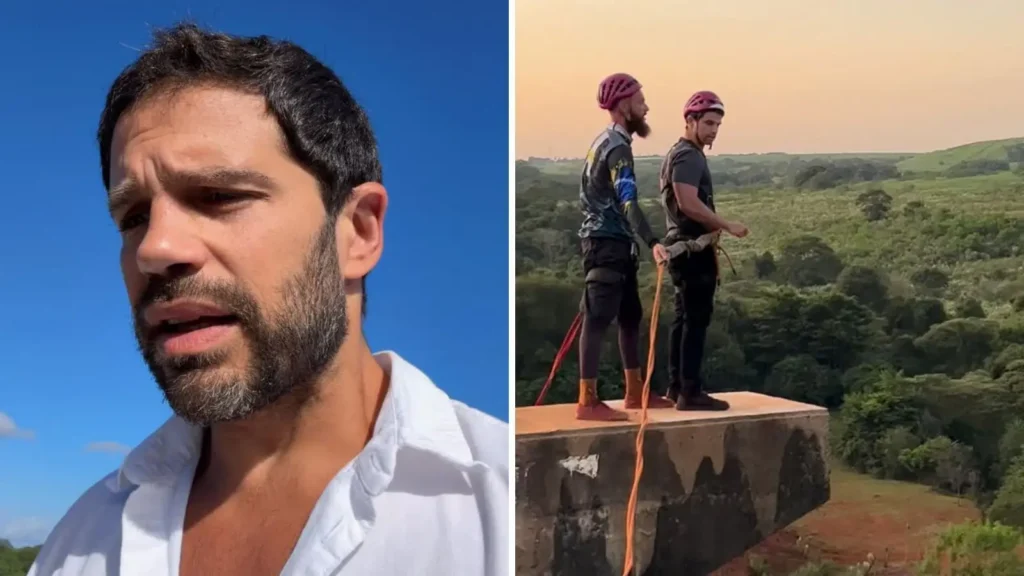 Duda Nagle revela que saltou do mesmo lugar que jovem morreu com coragem