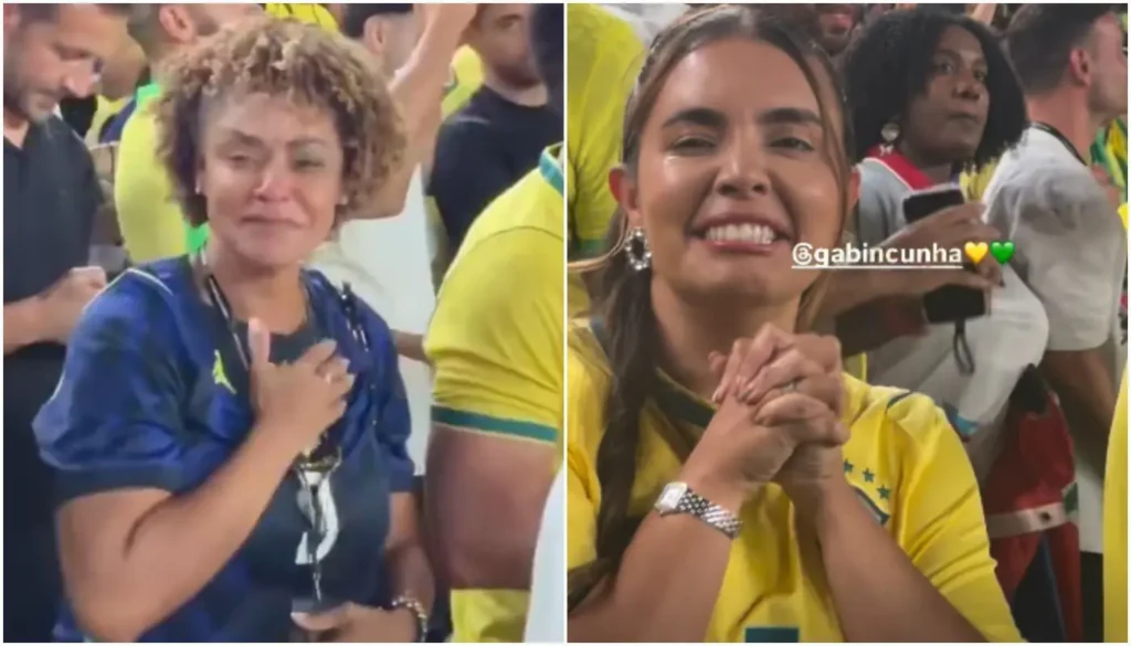 Mãe e esposa de Matheus Cunha emocionam-se com gols no Haiti