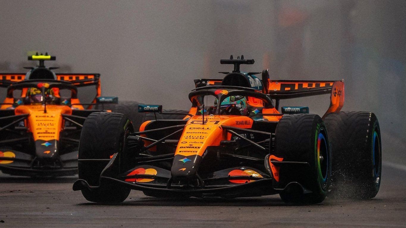 McLaren vê batida "inaceitável" entre Norris e Piastri